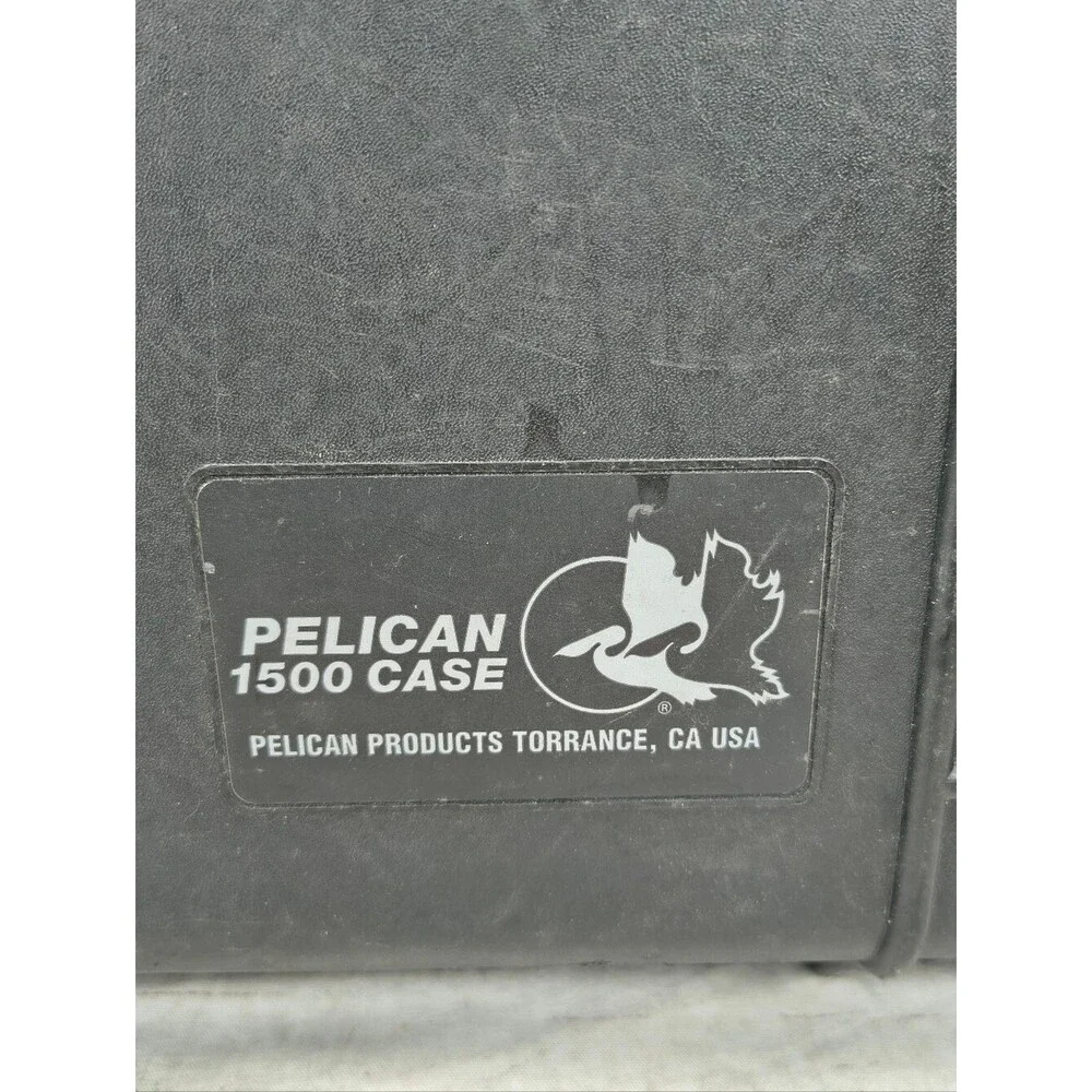 Pelican 1500, Black, Genuine, Medium Protector Case 18.5 X 14.06 X 7.75